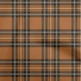 thumbnail image 1 of oneOone Silk Tabby Brown Fabric Tartan Craft Projects Decor Fabric Printed By The Yard 42 Inch Wide-8280, 1 of 4
