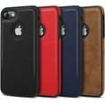 thumbnail image 6 of Unique Design Luxury Leather Business Phone Case for iPhone 7 & iPhone 8 & iPhone SE 2020 (2nd Generation) Anti-Slip Scratch Resistant Ultra Slim Protective Case 4.7” (Red), 6 of 10