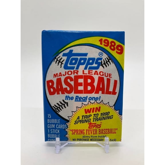 MLB 1989 Topps Baseball Trading Card WAX Pack (15 Cards)