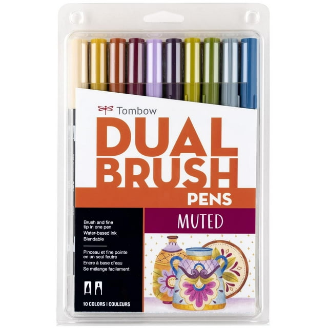 Rotuladores Artísticos Tombow Brillantes Mezclables con Doble Pincel