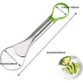 thumbnail image 2 of Cuchillo para aguacate, cortador de aguacate, cortador de aguacate, pelador, cuchilla de acero inoxidable que se puede enganchar para pelar y deshuesar, cortadores de frutas de cocina para aguacate,, 2 of 5