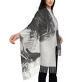 thumbnail image 3 of Rateoe Heroic Lion Encounter Women's Traditional Scarf Wrap Tassel Shawl Fringes Neck Head Shawl Retro Scarf, 3 of 8