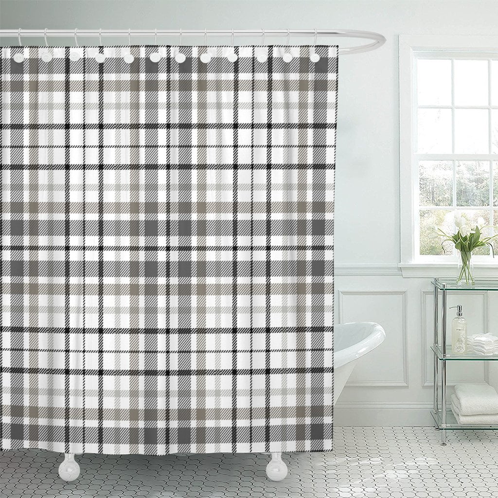 PKNMT Beige Tartan Plaid Pattern Traditional Checkered for Digital Gray