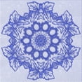 thumbnail image 1 of Ahgly Company Indoor Square Patterned Heavenly Blue Area Rugs, 6' Square, 1 of 6