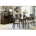 thumbnail image 5 of Nmkwnr 48 inch Upholstered Fabric Seat Dining Bench for Dining Room, Living Room, Dark Brown, 5 of 5