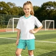 thumbnail image 6 of ATOGUTA Boys Soccer Jersey Set 2 Piece Short Sleeve Soccer Jersey Kids Shirt and Boys Soccer Shorts Youth Activewear Set Size 4T-14, White, 6 of 8