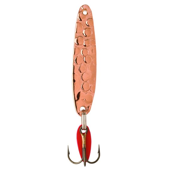 Bay de Noc Swedish Pimple Jigging Leurre, 1/4oz, 1-3/4 Po, Cuivre Martelé, 4AC