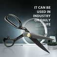 thumbnail image 2 of Black Leather Scissors, Sewing Scissors, For Cutting Cloth Industry, 2 of 8