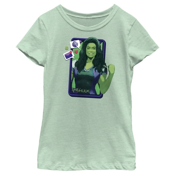 Girl's She-Hulk: Attorney at Law Call From a Hero  Graphic Tee Mint Medium