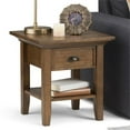 thumbnail image 2 of Atlin Designs Table d'Appoint en Brun Naturel Vieilli Rustique, 2 of 5