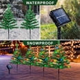 thumbnail image 5 of Qoosea Solar Christmas Tree Garden Stake Lights, 4 pack Waterproof Christmas Decorations Tree Lights Outdoor Xmas Tree Light Christmas Décor Pathway Lights Patio Yard, 5 of 7