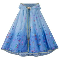 KAWELL Girls Dress Up Hodded Cape Toddler Costume for Princess Cloaks