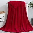 thumbnail image 3 of Sonceds Solid Color Flannel Blanket Bed Car Office Sofa Autumn Winter Warm Carpet Air-condition Room Rugs, 3 of 10