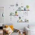 thumbnail image 2 of Calcomanías de pared, Pegatinas de pared de hojas, mural de pared compatible con dormitorio, maceta verde, plantas pegatina de pared compatible con sala de estar, pared de casa extraíble de diciembre Afortunado Sencillez, 2 of 5