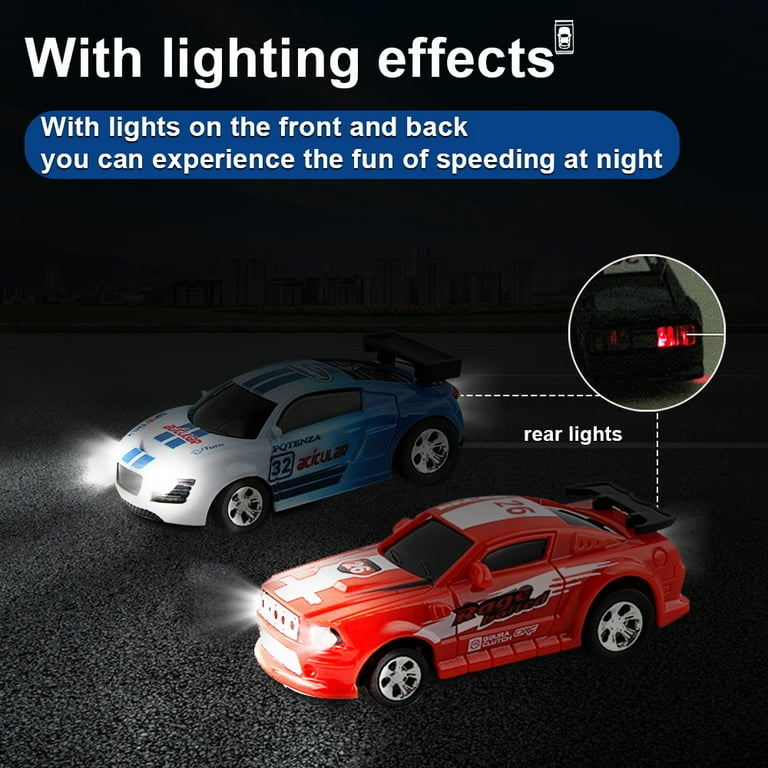 KEINXS Remote Control car Remote Control Mobile RC Car Creative Coke can Pocket Racing with 50 Car Graffiti Stickers Toys Kids Gift