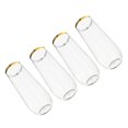 thumbnail image 4 of Golden Plastic Cup for Home Use with Smooth Touch and Simple Design Fits Wine or Beverages 4 Pieces, 4 of 4