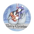 thumbnail image 5 of XMXY Halloween Christmas Tree Skirt, Merry Christmas Penguin Holiday Party Indoor Decorations Ornaments, 48" Inch, 5 of 9