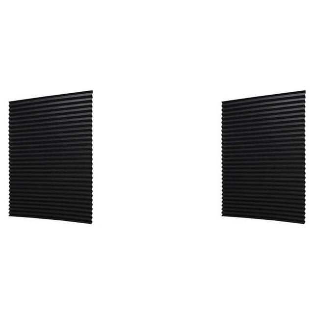 Langgg Window Blinds Shade Modification Fitting Home Use Curtain Accessory Kit Blackout Part Furnishing Hardware Accessories 90cmx180cm Black 2Set