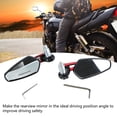 thumbnail image 4 of Motorcycle Rear View Side Mirrors 1 Pair Motorcycle Rear View Mirror 360 Rotatable  Glass Clear Vision Universal Handlebar Side Mirror, 4 of 8