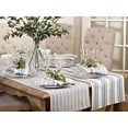 thumbnail image 2 of fennco styles cotton dauphine collection striped design table runner - 16 x 72, 2 of 2