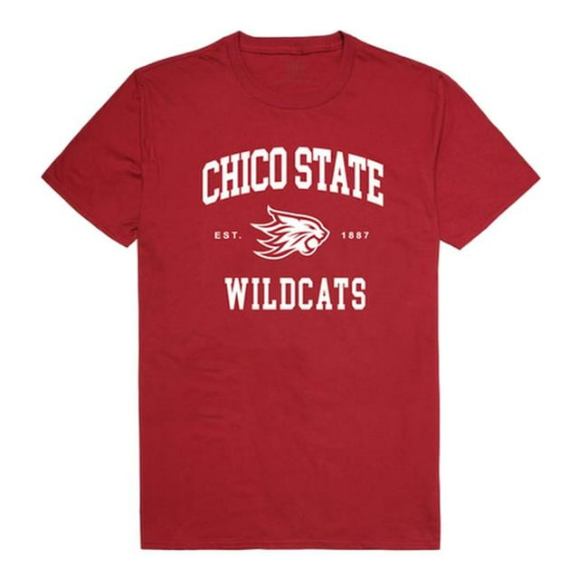 W Republic 526-163-CR2-05 NCAA Cal State Chico Wildcats T-Shirt avec Sceau, Rouge Cardinal - 2TG