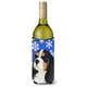 thumbnail image 1 of Cavalier Spaniel Invierno Copos De Nieve Vacaciones Botella De Vino Aislador De Bebidas Aislador De Bebidas Hugger, 1 of 1