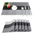 thumbnail image 1 of 6 manteles individuales de PVC antideslizantes, lavables (45 x 30 cm), para cocina, salón y jardín, 1 of 5