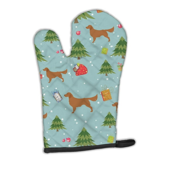 Christmas Golden Retriever Oven Mitt
