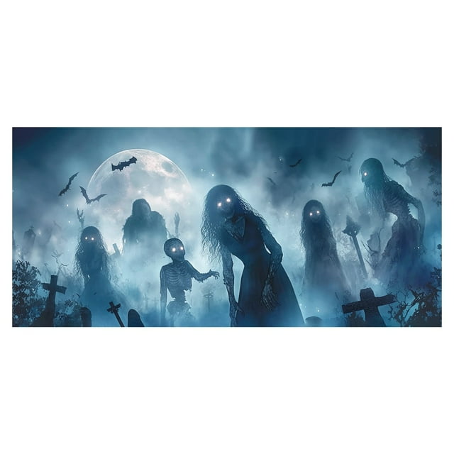 Banderín de Halloween para el garaje. ¡Enciende el ambiente de la fiesta, sorprende a los vecinos y disfruta de la emoción de Halloween!