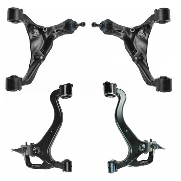 TRQ Front Upper & Lower Control Arm & Ball Joint Set for Range Rover Sport New PSA72557