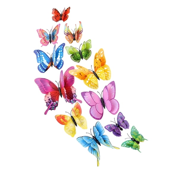 ACDANC Butterfly Fridge Magnet Refrigerator Decor Removable Magnets Sticker Magnetic For 48 Pcs