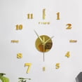 thumbnail image 3 of Living Room Wall Clock, Wall DecorationsforLiving Room, 20X20 In, Gold Diy Time Marking, Room Decor, 1 Pc, Modern DecorforLiving Room, 3 of 4