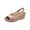 Pink, variant on asdoklhq Women's Sandals Shoes,Women's Vintage Buckle Wedge Heel Open Toe Low Fish Mouth Roman Sandals