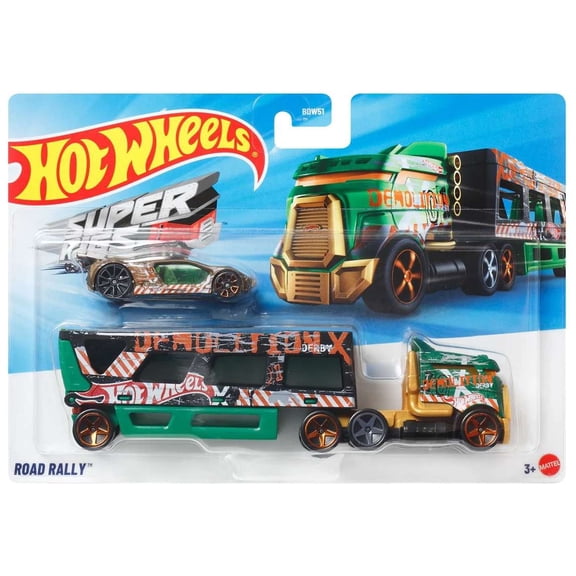 Hot Wheels Super Rigs Road Rally Diecast Car [Green]