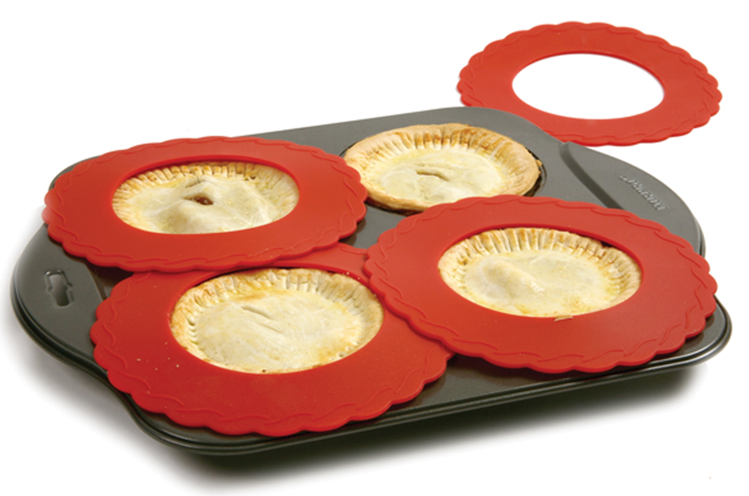 Multiple Sets Available SET OF 12 Norpro Mini Pie Pans 5" Diameter NONSTICK 