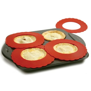 Webake 9 - 11.5 Inch 2 Pack Adjustable Silicone Pie Crust Protector Sh