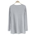 thumbnail image 5 of Bovemsi Cardigan Sweaters for Women Ladies' V Neck Front Short Rear Long Irregular Sleeve Cardigans Lightweight, 5 of 9