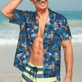thumbnail image 5 of Lsque Hawaiian Style pattern Hawaiian Shirt for Men, Unisex Summer Beach Casual Short Sleeve Button Down Shirts-Large, 5 of 9