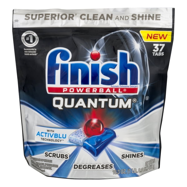 Finish - Quantum With Activblu Technology - 37ct - Dishwasher Detergent ...