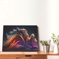 thumbnail image 4 of Gukieu Colorful Abstract Wave Motion Print Horizontal Canvas Decorative Painting 12x16 Inch Shrinkage Resistant Frame Hanging Home Wall Art Decor, 4 of 6