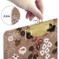 thumbnail image 4 of 12.5"x9" Blossom Flowers Clipboards, Standard A4 Letter Size Nursing Clipboard with Low Profile Metal Clip Decorative Clip Board for Office Supplies,Silver, 4 of 7