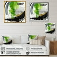 thumbnail image 4 of DESIGN ART Designart "Green And Black Geometric Enchantment I" Abstract Marble Canvas Wall Art 36 in. wide x 36 in. high, 4 of 5
