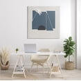 thumbnail image 2 of Stupell Industries Modern Shape Collage Minimal Blue Geometric Abstraction, 36 x 36, Design by Jacob Green, 2 of 5