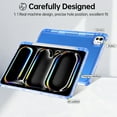 thumbnail image 3 of Dteck Case for iPad (A16) 11th Gen 2025, iPad 10th Generation Case 10.9 Inch 2022,Hybrid Shockproof Translucent Protective Cover with Pencil Holder,Blue, 3 of 6