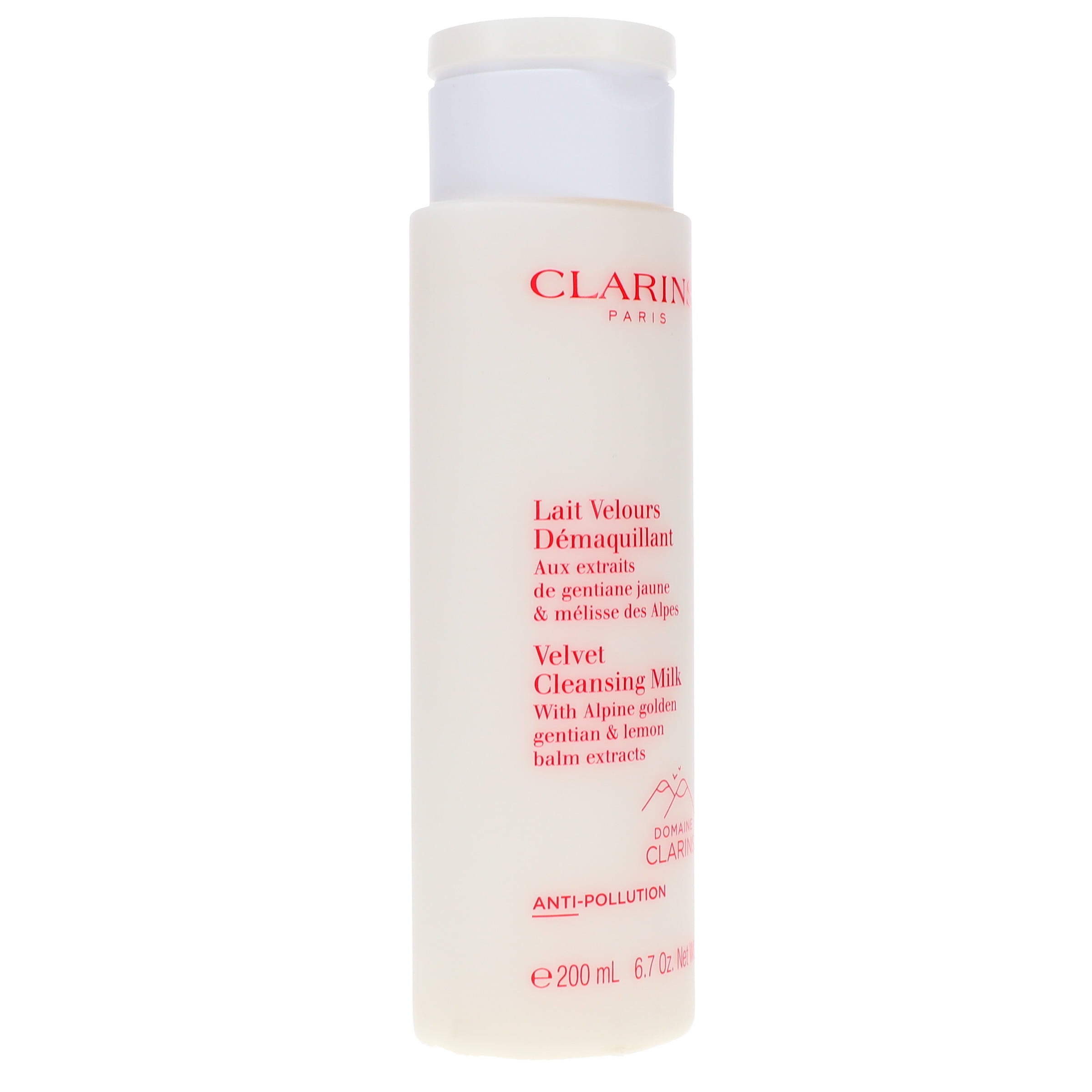 Clarins Velvet Cleansing Milk With Alpine Golden Gentian & Lemon Balm Extracts 200 ml