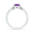 thumbnail image 2 of ANGARA Natural 1.6 Ct. Amethyst Solitaire Ring in Sterling Silver for Women (Ring Size: 10), 2 of 9
