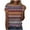 Multicolor 03, variant on DeHolifer Women's T-Shirts Plus Size Casual Crewneck Strip Printed Short Sleeve Pullover Tops Summer Loose T-Shirts Multicolor 3XL