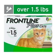 FRONTLINE Plus for Cats and Kittens Flea and Tick Treatment, 8 Count