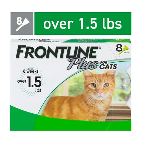 FRONTLINE Plus for Cats and Kittens Flea and Tick Treatment, 8 Count