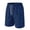 Dark Blue, variant on Satingcolo Mens Mesh Camo Graphic Shorts Vintage Designer Workout Shorts Casual Cool Streetwear Waist Pants White M